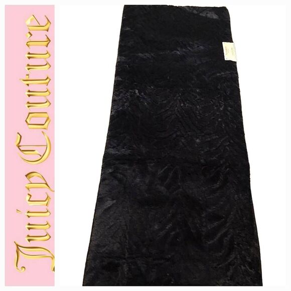 Juicy Couture Home Plush Accent Runner- Black - Picture 1 of 9